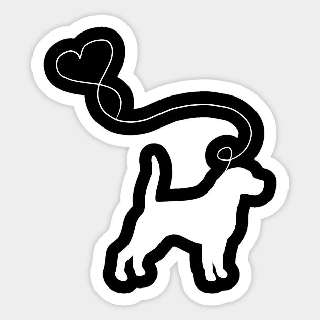 dog cute beagles heart Sticker by LiFilimon